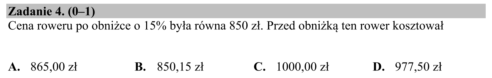 Matura, maj 2018, podgląd zadania 4