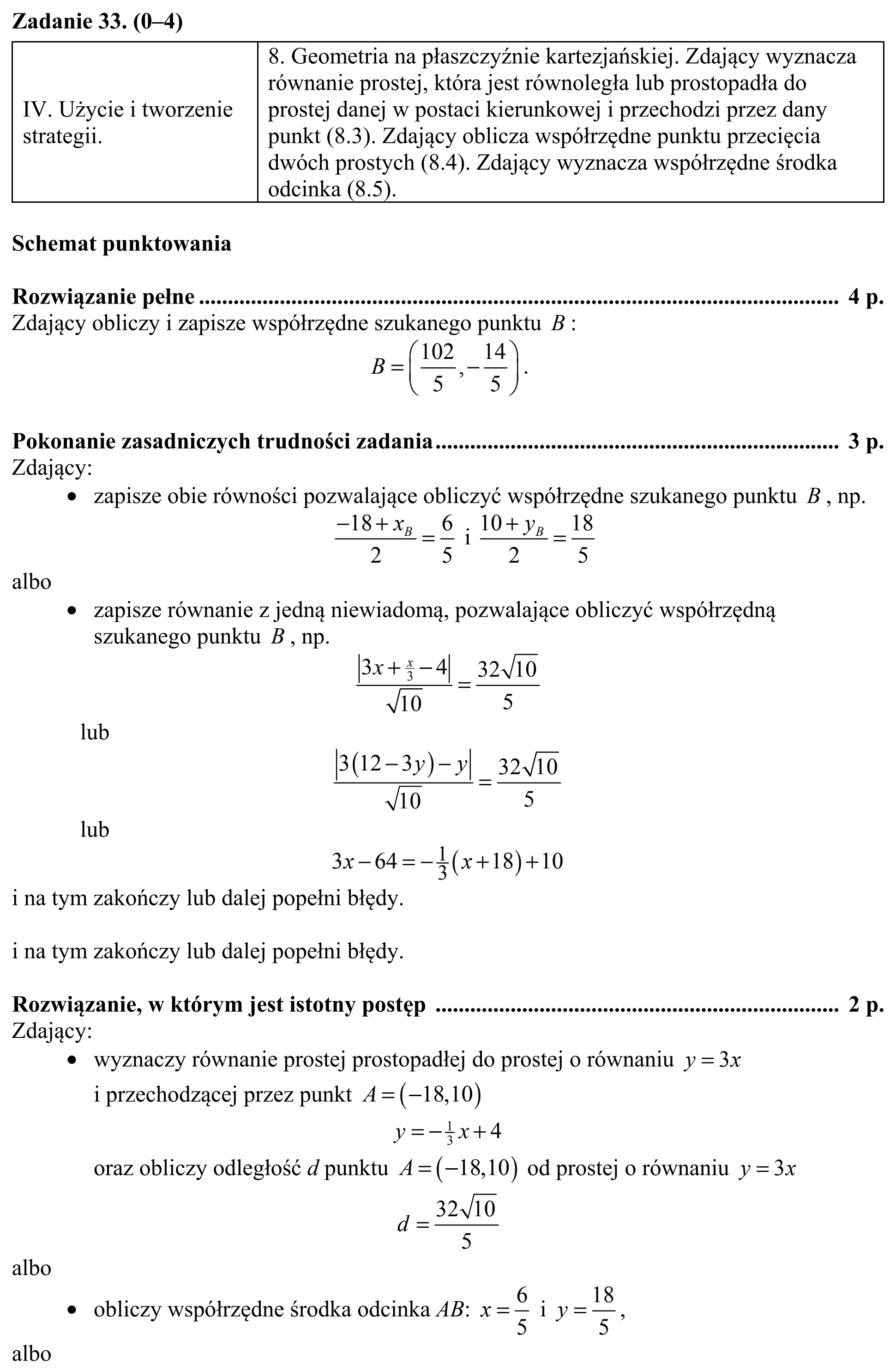 Matura, maj 2019, odpowiedź do zadania 33, fragment 1