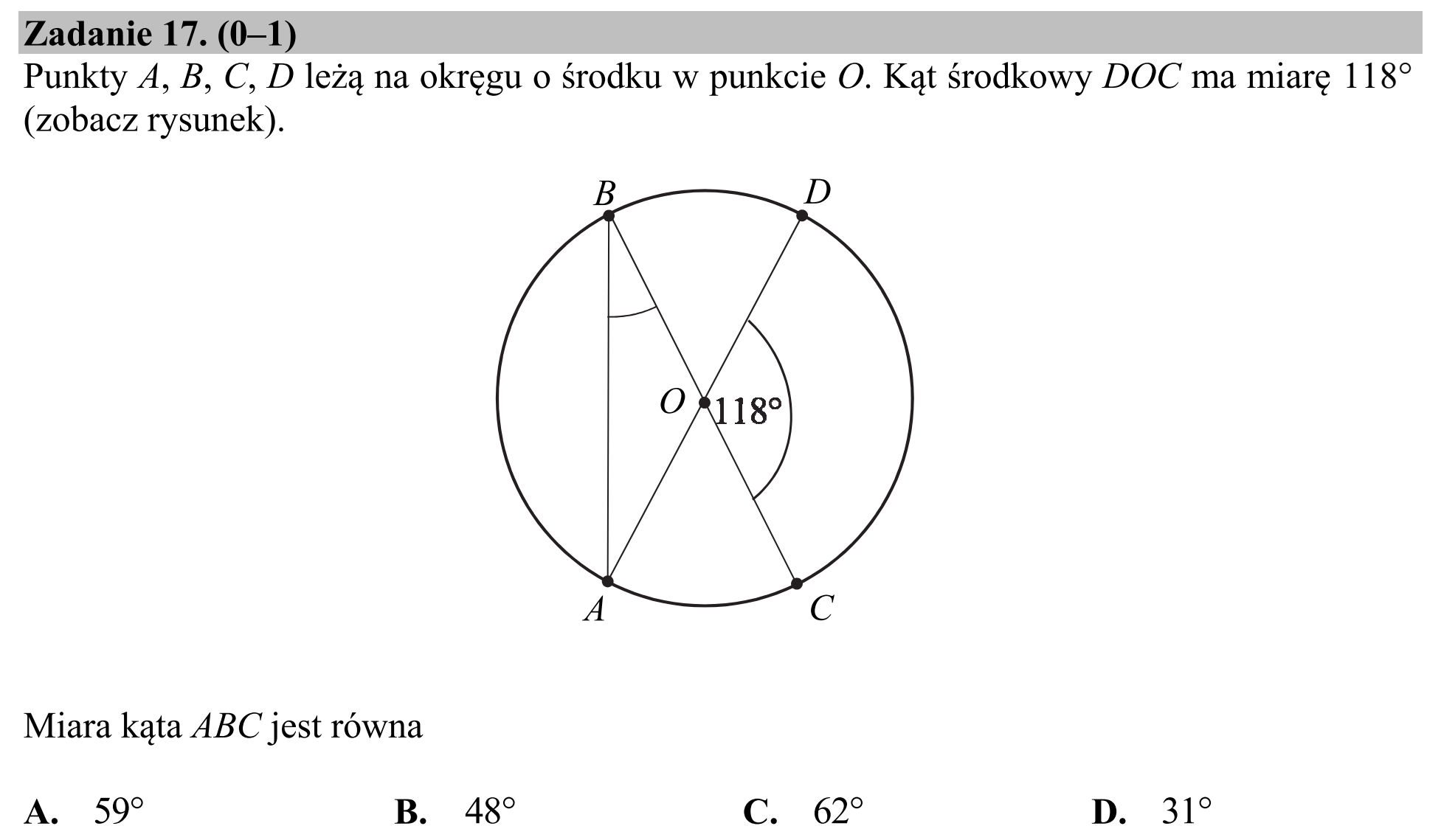 Matura, maj 2020, podgląd zadania 17