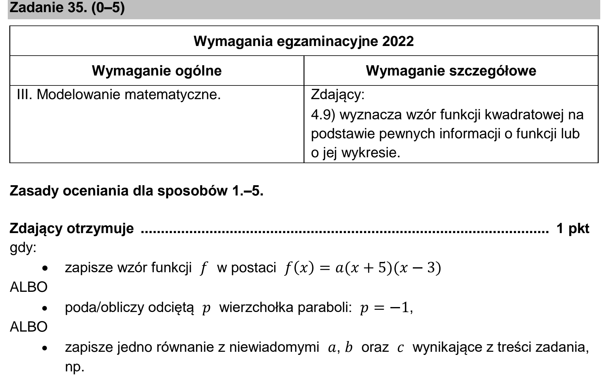 Matura, maj 2022, odpowiedź do zadania 35, fragment 1