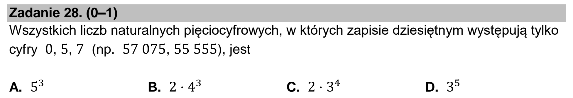 Matura, maj 2023, podgląd zadania 28