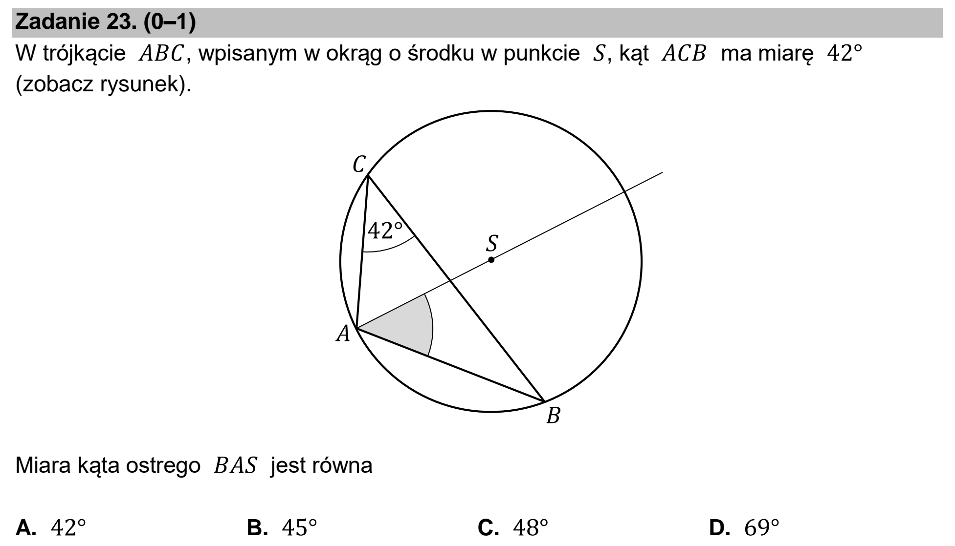 Matura, maj 2024, podgląd zadania 23