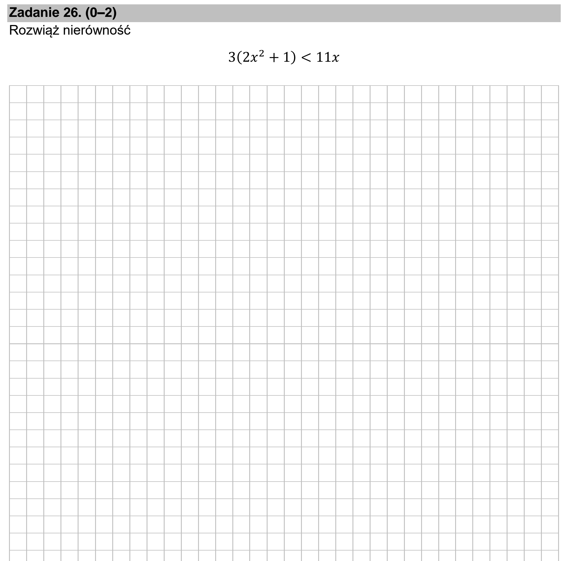 Matura, maj 2025, podgląd zadania 26