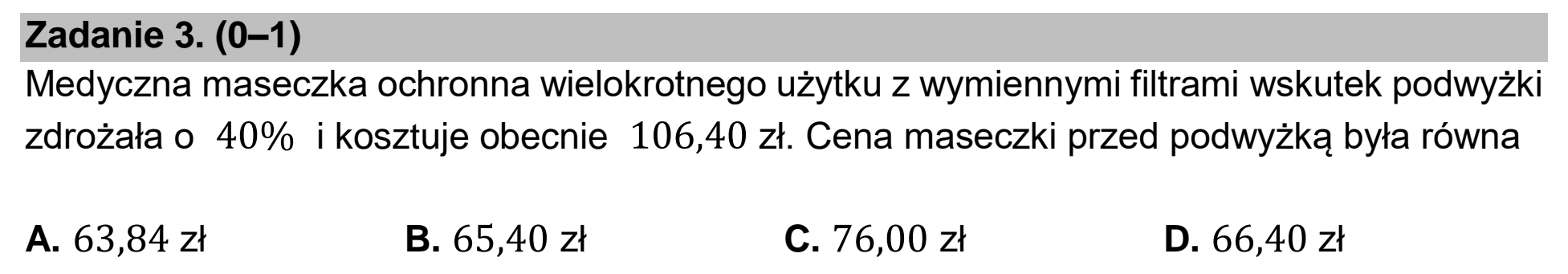 Matura próbna, marzec 2021, podgląd zadania 3