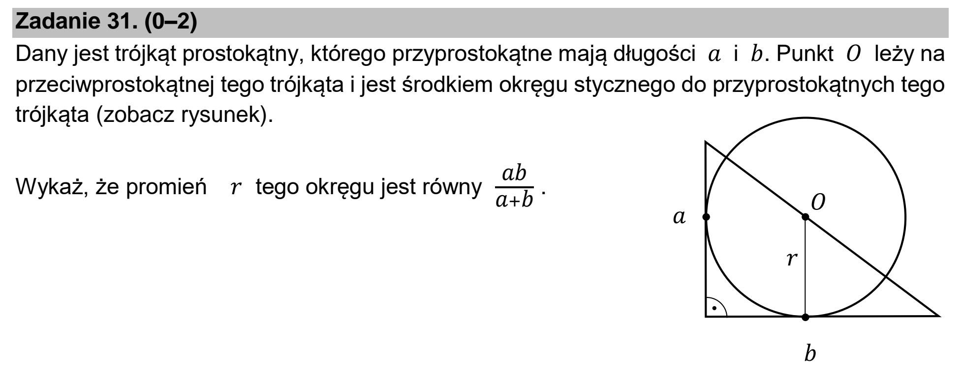 Matura próbna, marzec 2021, podgląd zadania 31