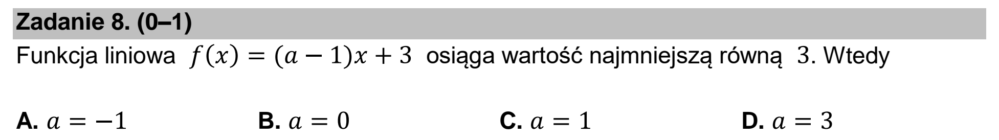 Matura próbna, marzec 2021, podgląd zadania 8