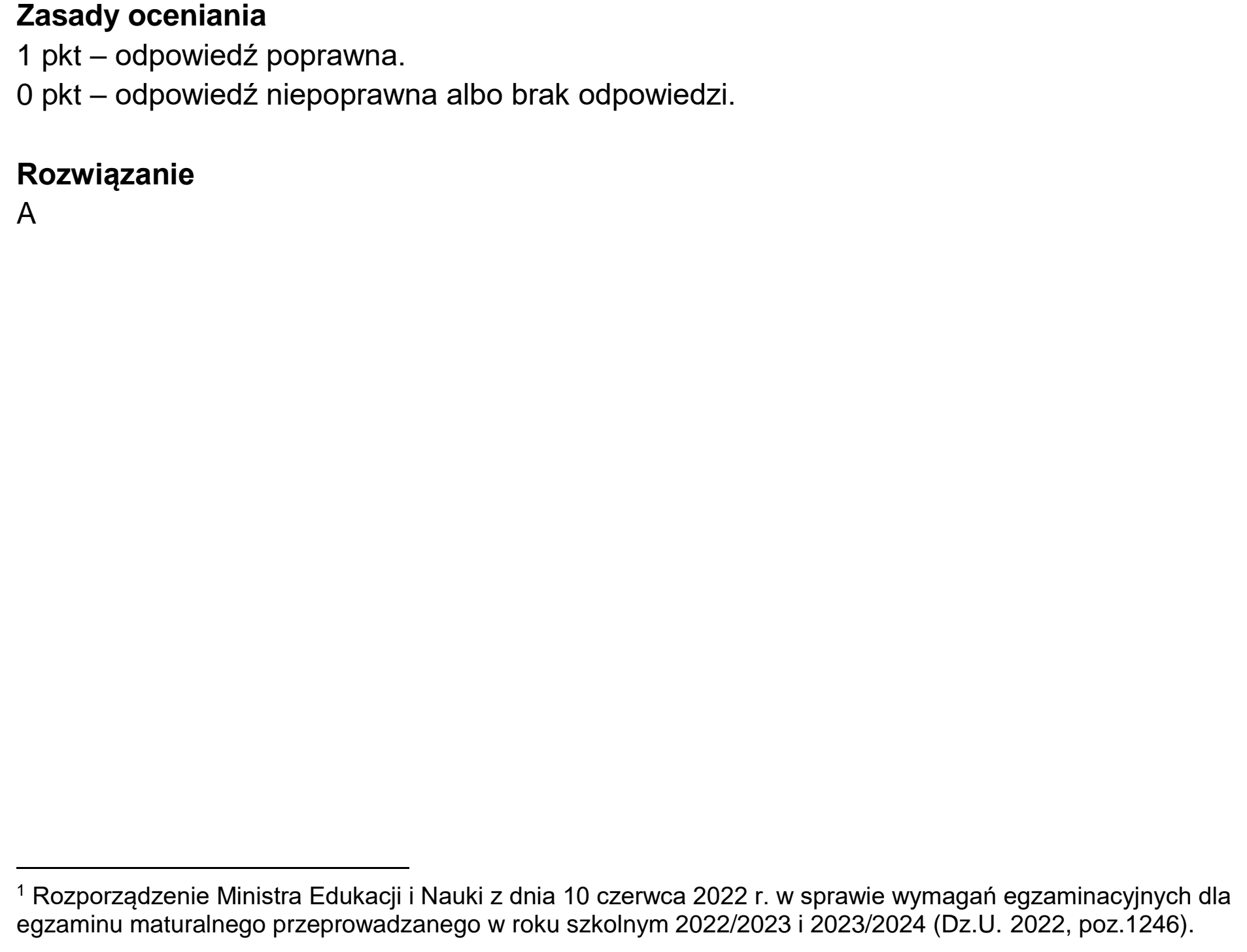 Matura dodatkowa, czerwiec 2023, odpowiedź do zadania 1