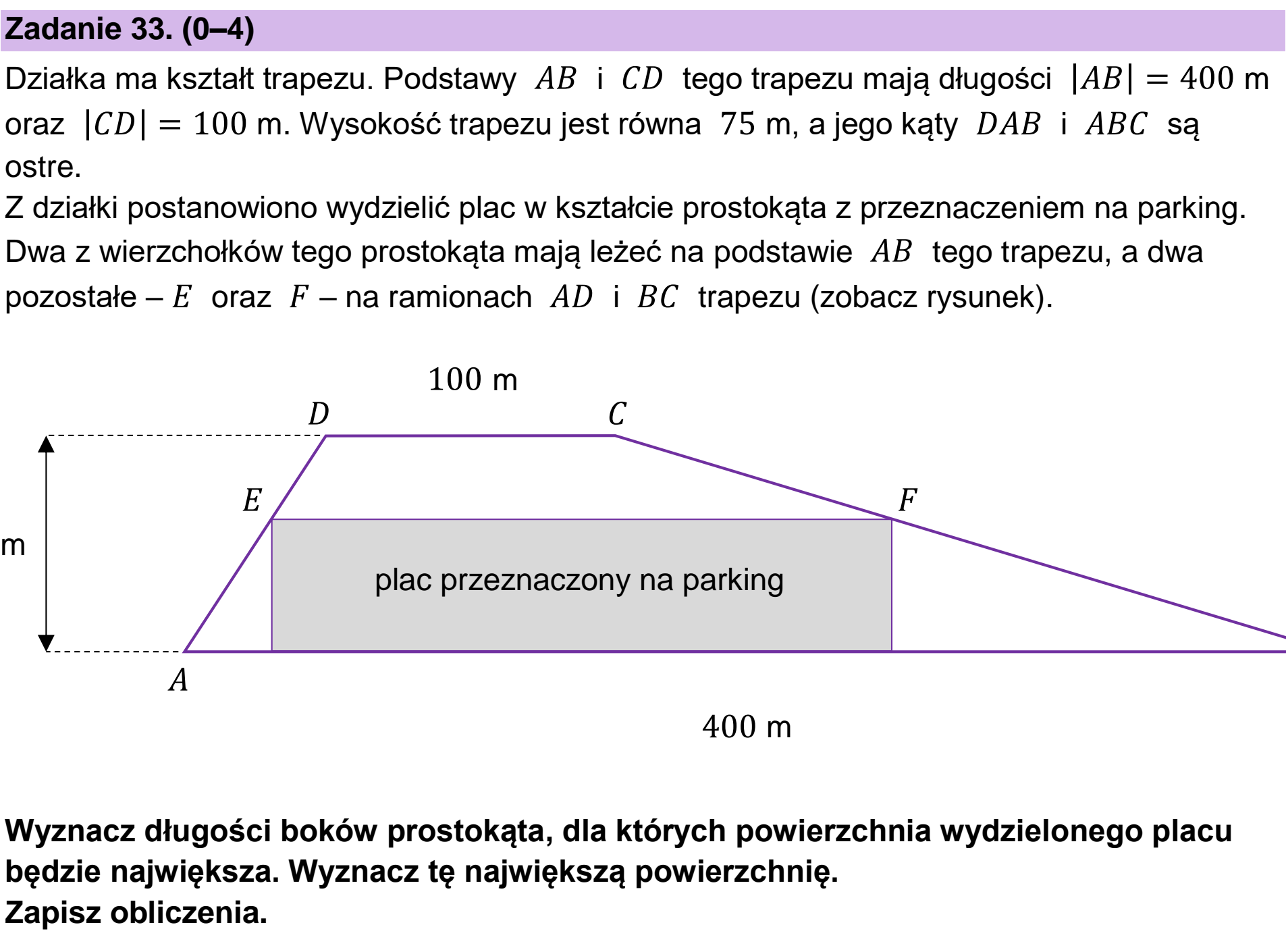 Matura dodatkowa, czerwiec 2023, podgląd zadania 33