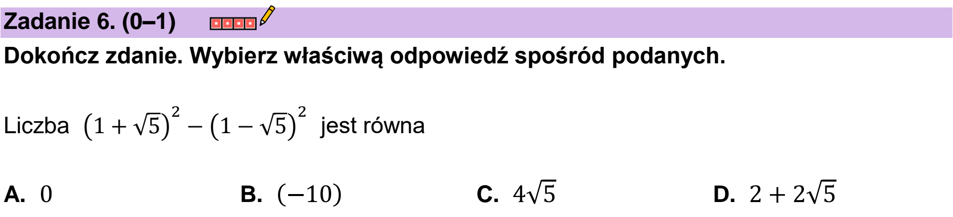 Matura dodatkowa, czerwiec 2023, podgląd zadania 6