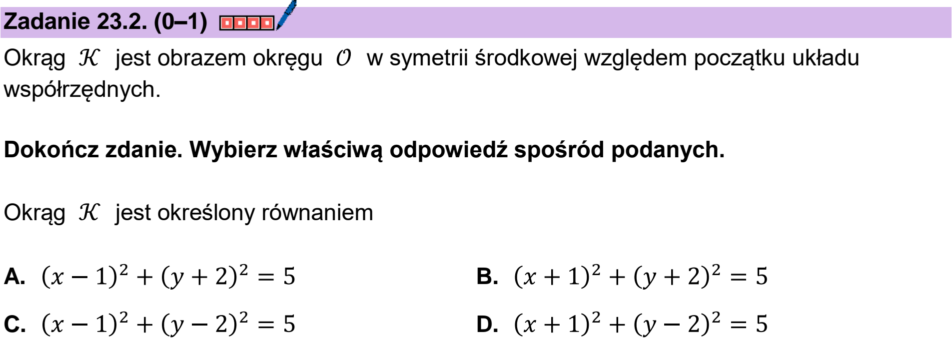 Matura dodatkowa, czerwiec 2024, zadanie 23.2