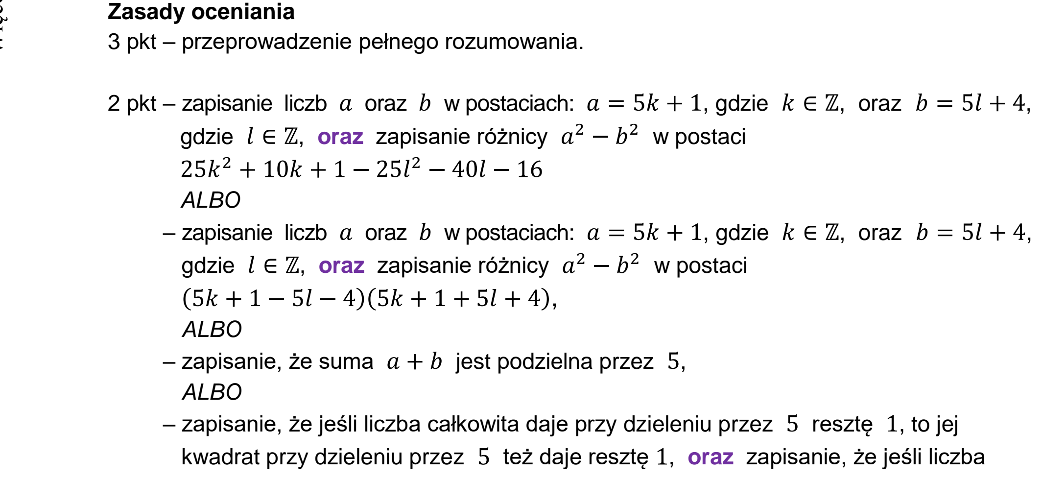 Matura dodatkowa, czerwiec 2025, odpowiedź do zadania 5