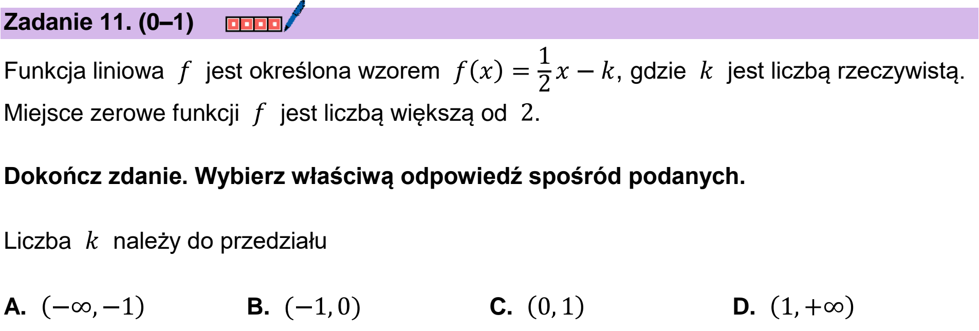 Matura dodatkowa, czerwiec 2025, podgląd zadania 11