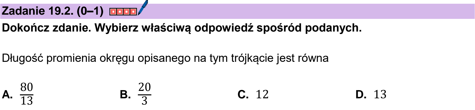 Matura dodatkowa, czerwiec 2025, zadanie 19.2