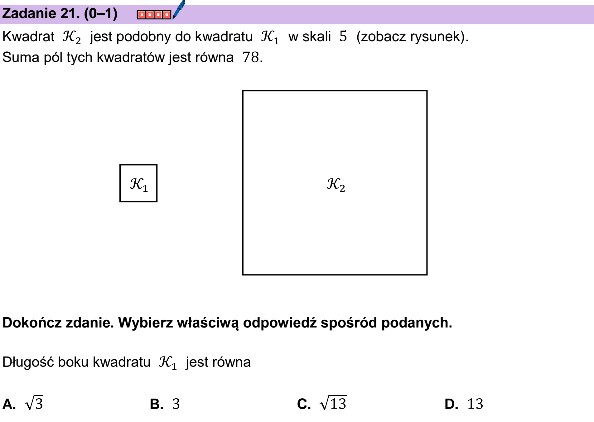 Matura dodatkowa, czerwiec 2025, podgląd zadania 21