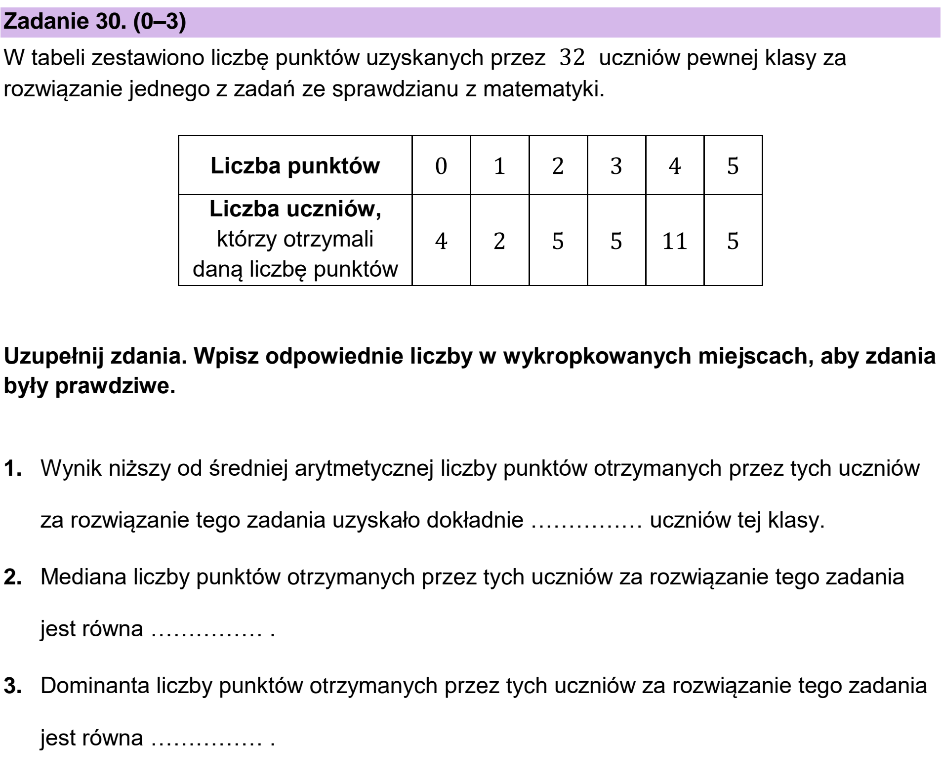 Matura dodatkowa, czerwiec 2025, podgląd zadania 30