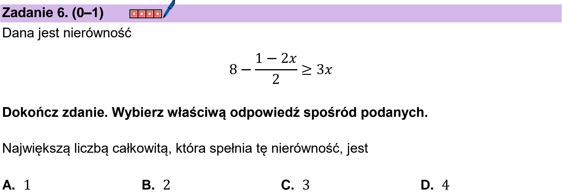 Matura dodatkowa, czerwiec 2025, podgląd zadania 6