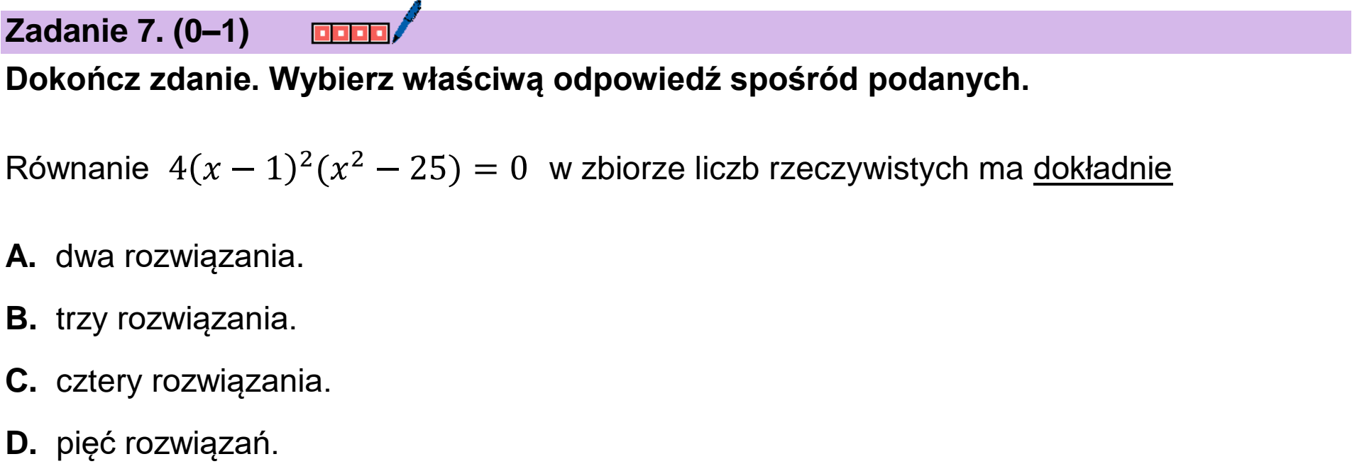 Matura dodatkowa, czerwiec 2025, podgląd zadania 7