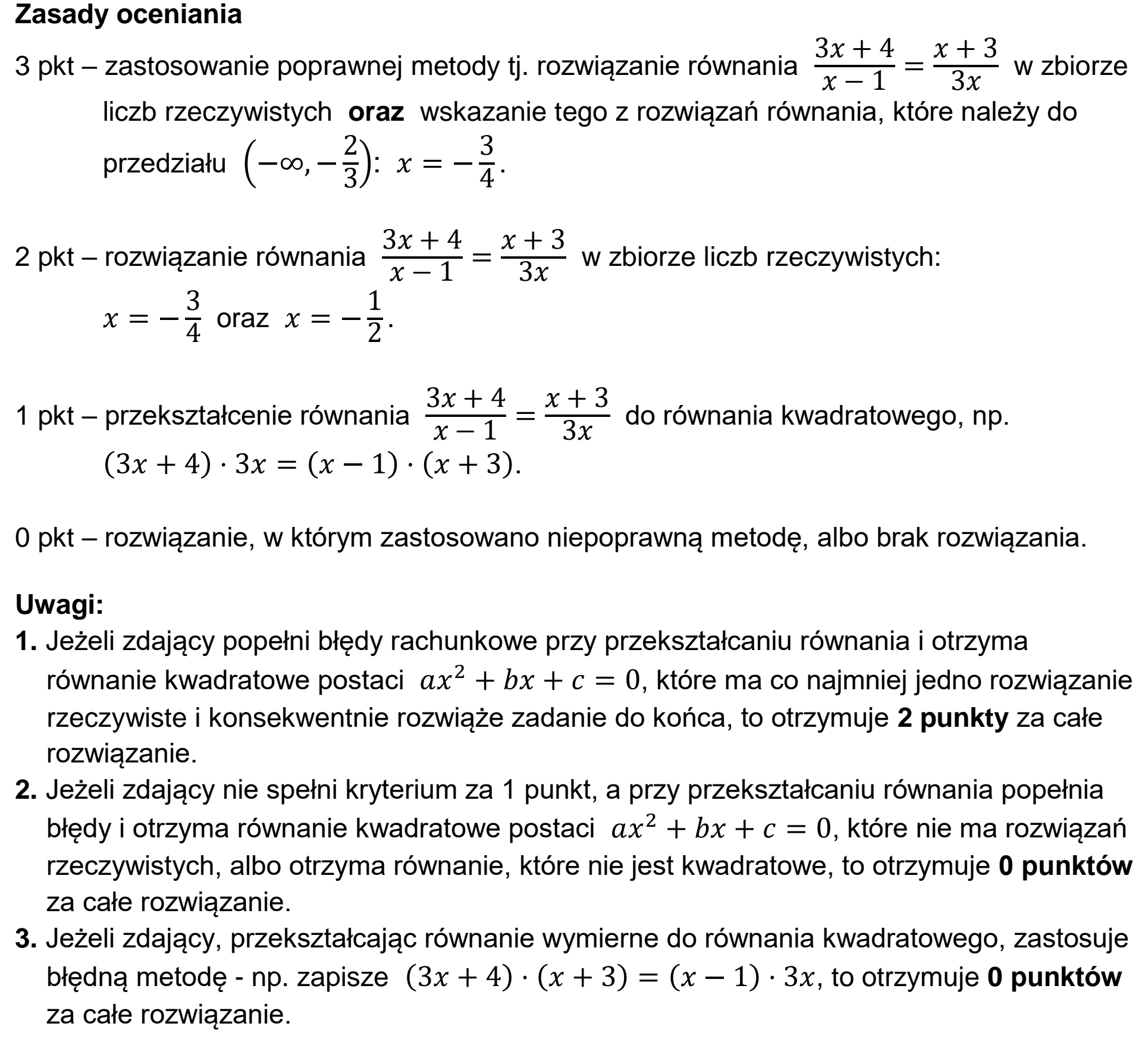 Matura dodatkowa, czerwiec 2026, odpowiedź do zadania 8