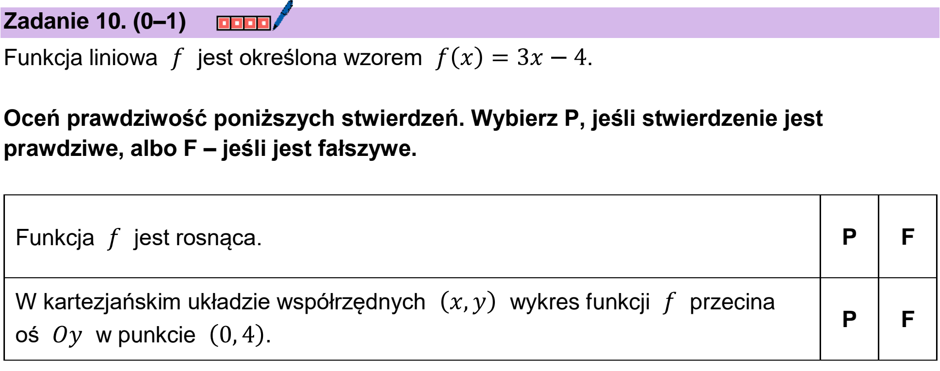 Matura dodatkowa, czerwiec 2026, podgląd zadania 10