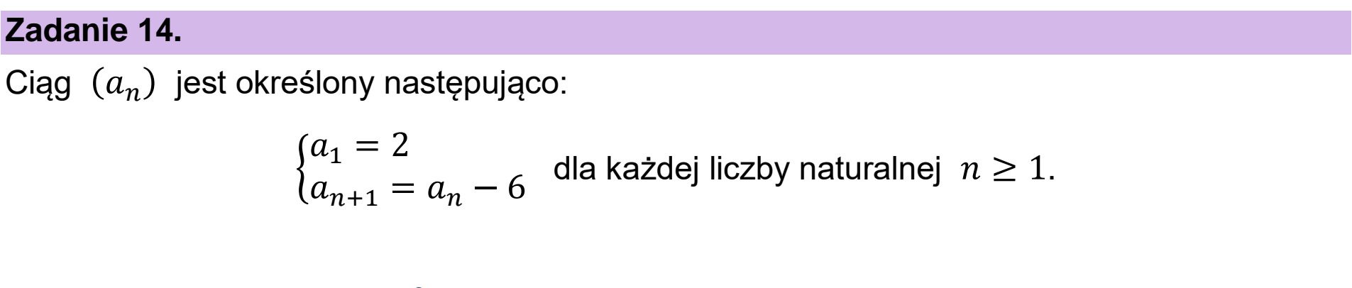 Matura dodatkowa, czerwiec 2026, wstęp zadania 14