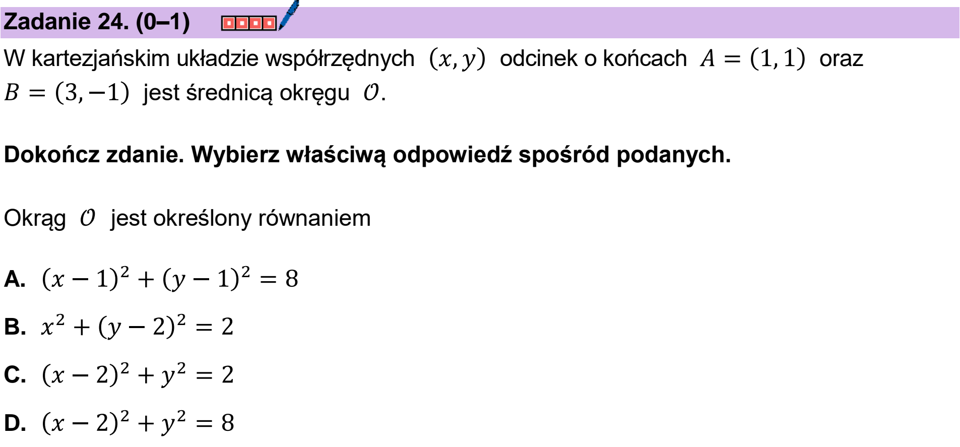 Matura dodatkowa, czerwiec 2026, podgląd zadania 24