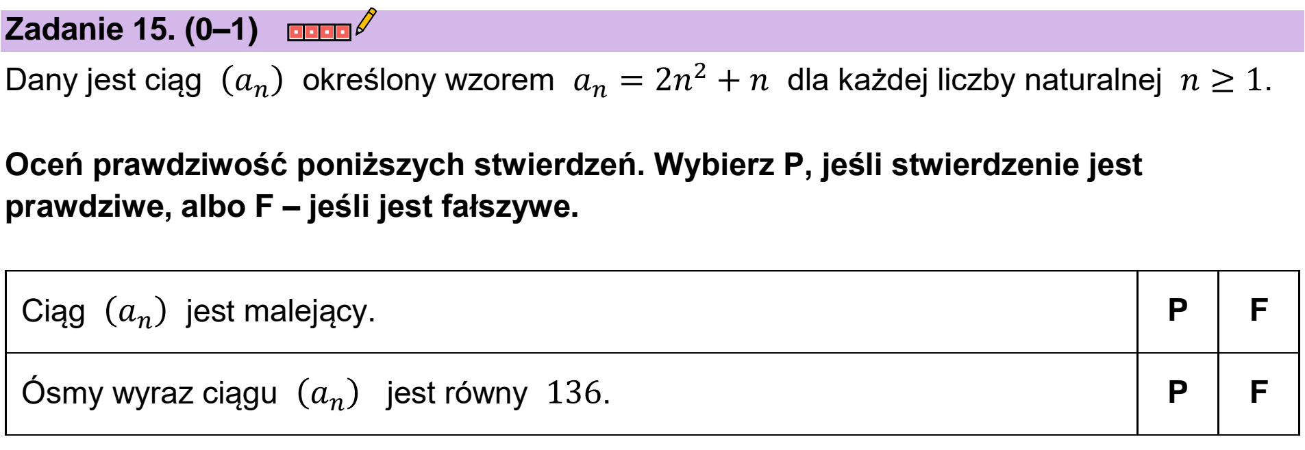 Matura próbna, grudzien 2022, podgląd zadania 15
