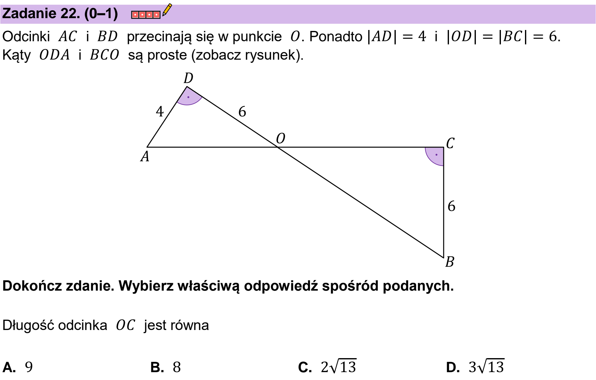 Matura próbna, grudzien 2022, podgląd zadania 22