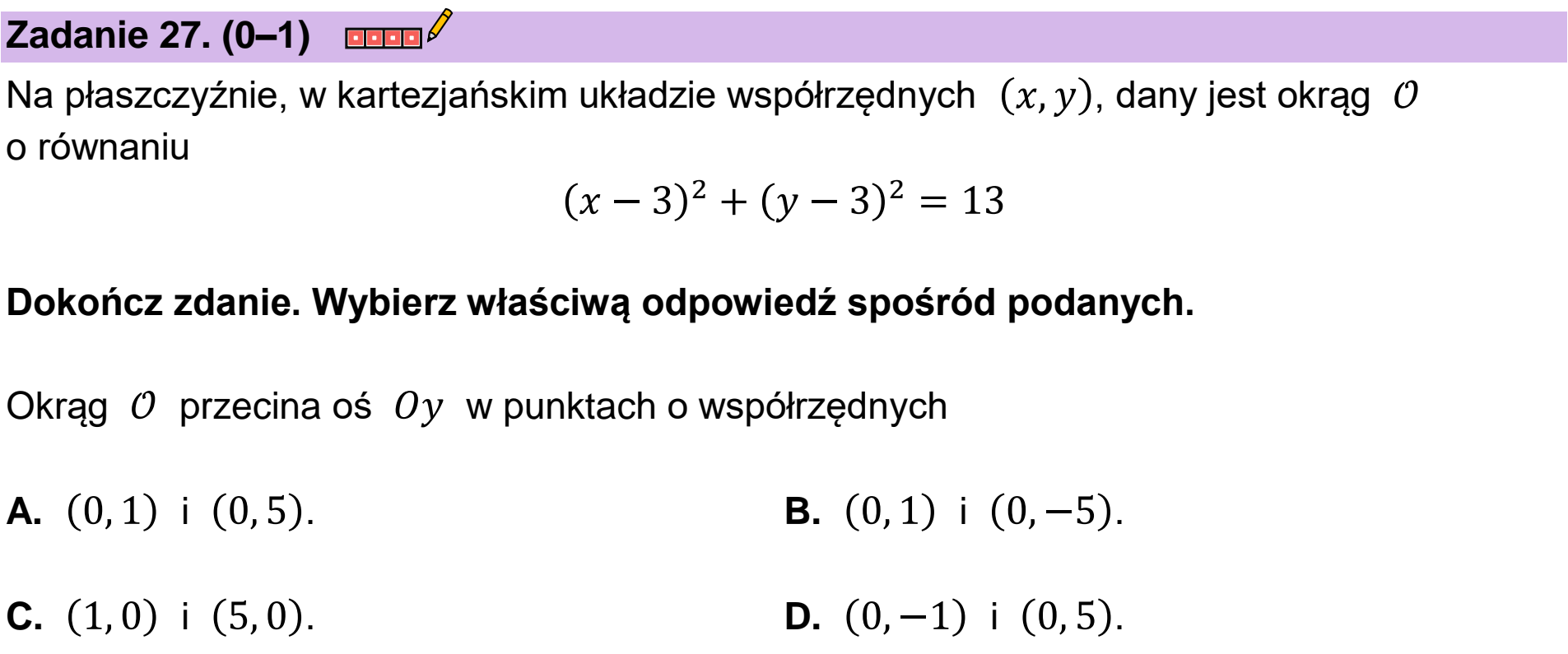 Matura próbna, grudzien 2022, podgląd zadania 27