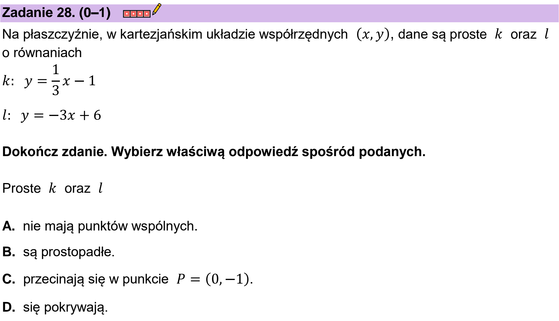 Matura próbna, grudzien 2022, podgląd zadania 28