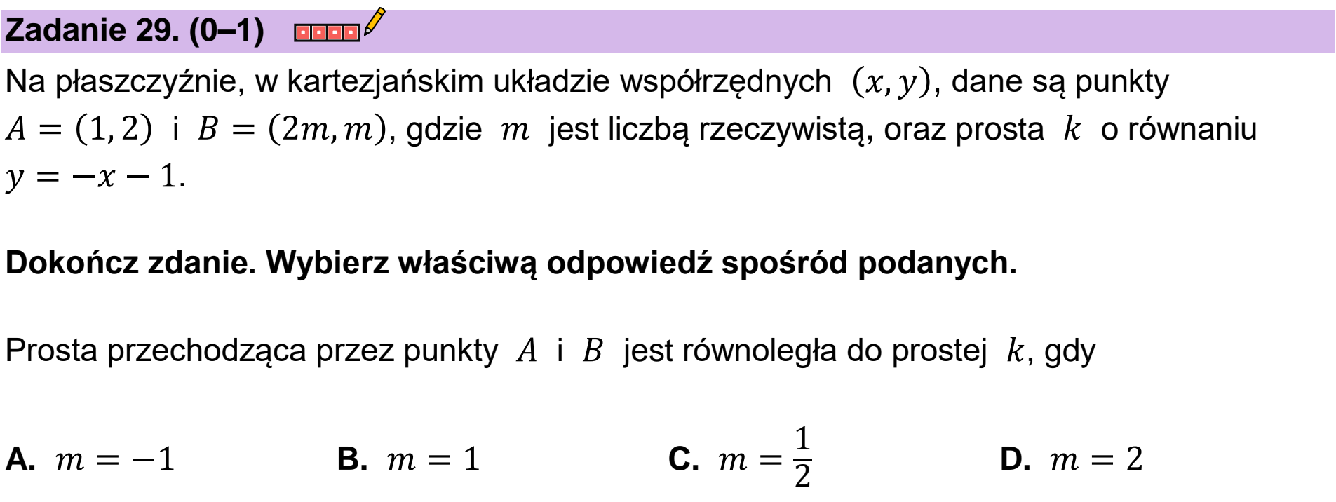 Matura próbna, grudzien 2022, podgląd zadania 29