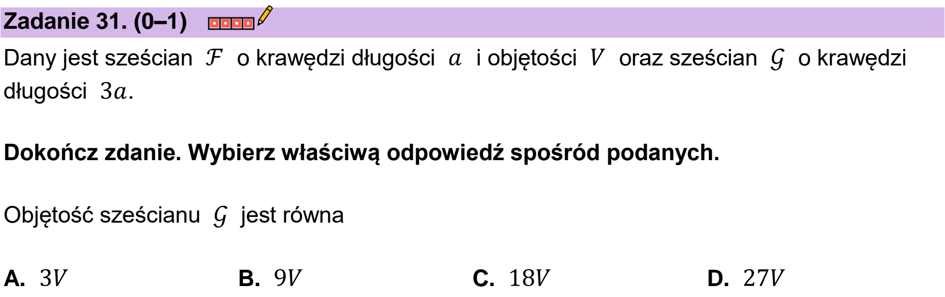 Matura próbna, grudzien 2022, podgląd zadania 31