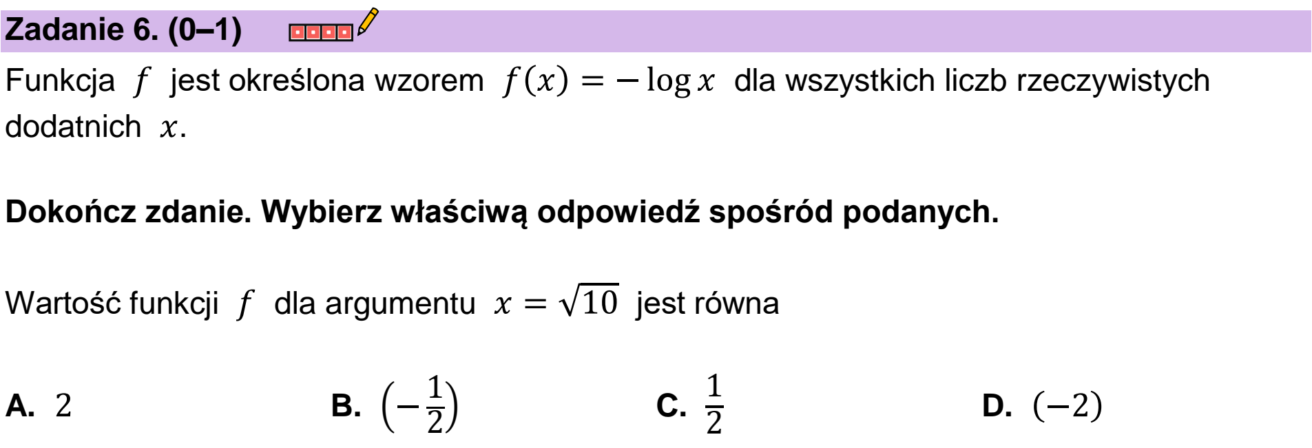Matura próbna, grudzien 2022, podgląd zadania 6