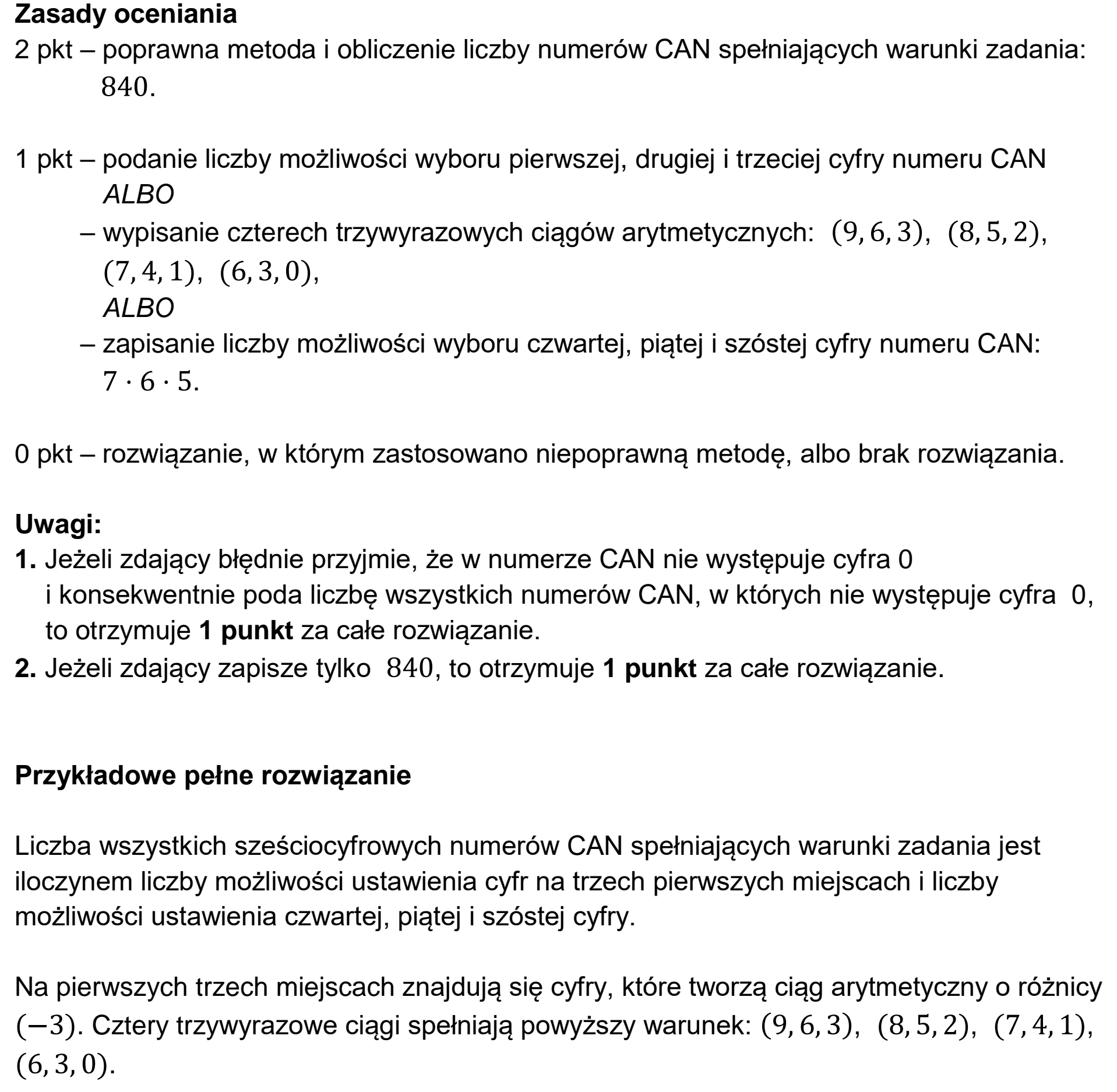 Matura próbna, grudzien 2023, odpowiedź do zadania 27, fragment 1