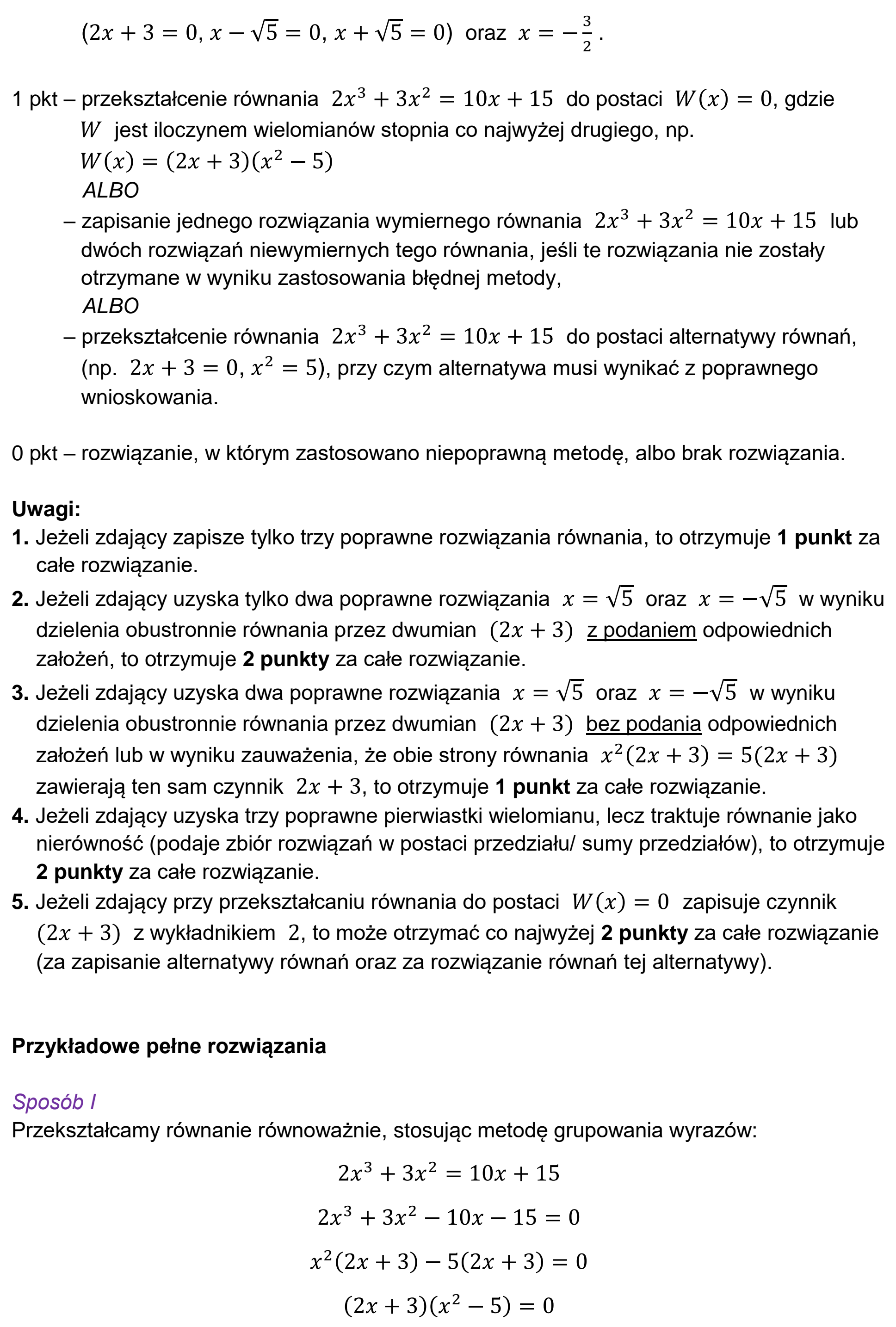 Matura próbna, grudzien 2023, odpowiedź do zadania 9, fragment 2