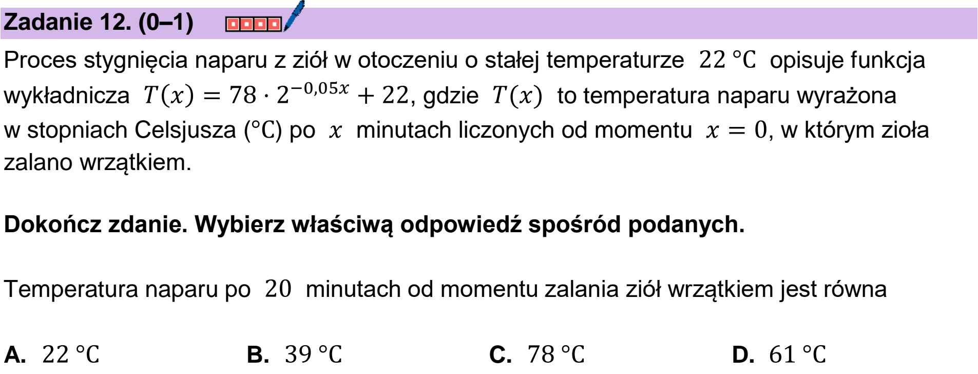 Matura próbna, grudzien 2023, podgląd zadania 12
