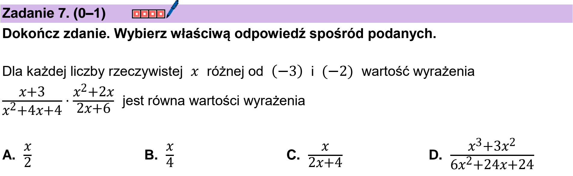 Matura próbna, grudzien 2023, podgląd zadania 7