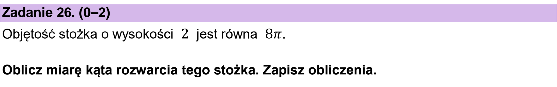 Matura próbna, grudzien 2024, podgląd zadania 26