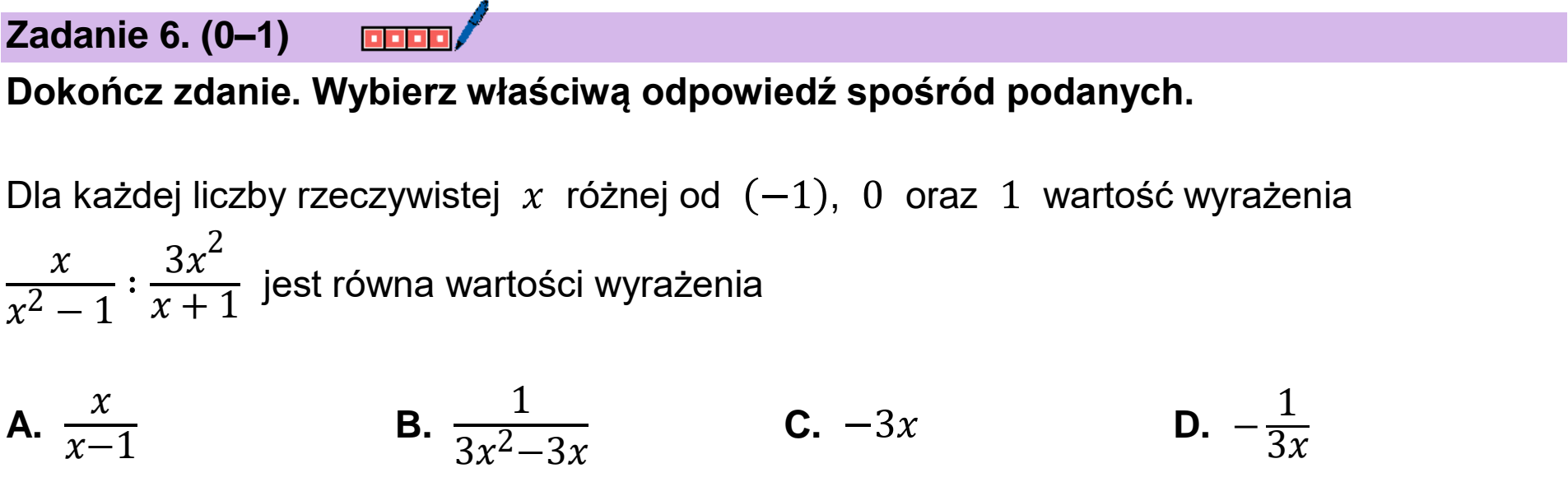 Matura próbna, grudzien 2024, podgląd zadania 6