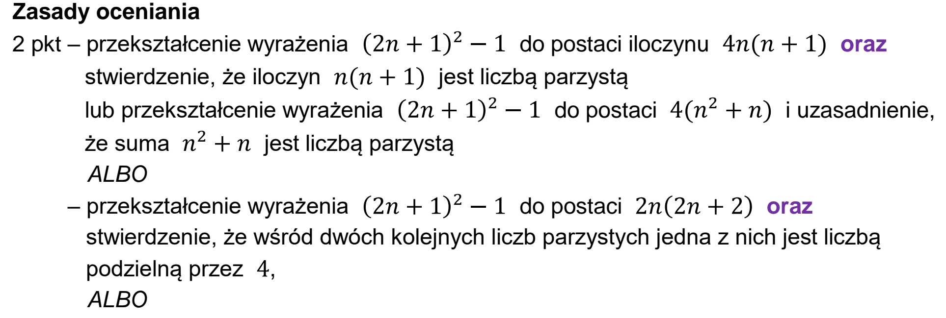 Matura, maj 2023, odpowiedź do zadania 3, fragment 1