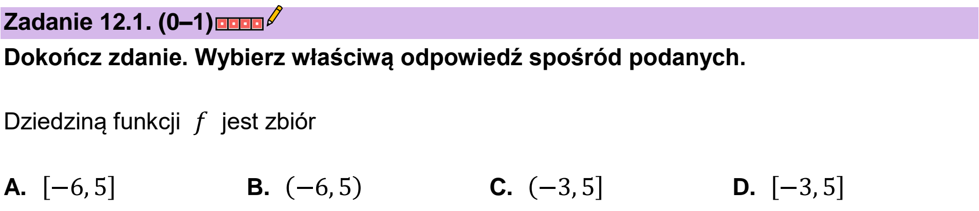 Matura, maj 2023, zadanie 12.1