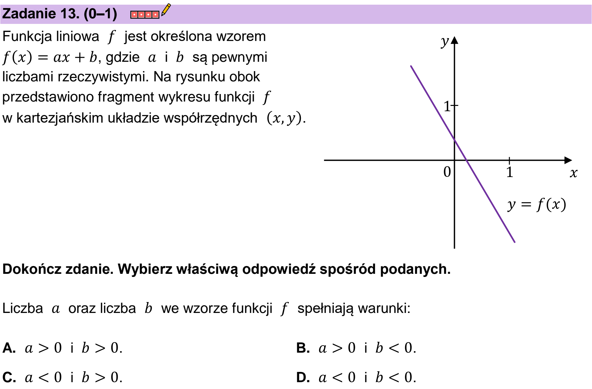 Matura, maj 2023, podgląd zadania 13