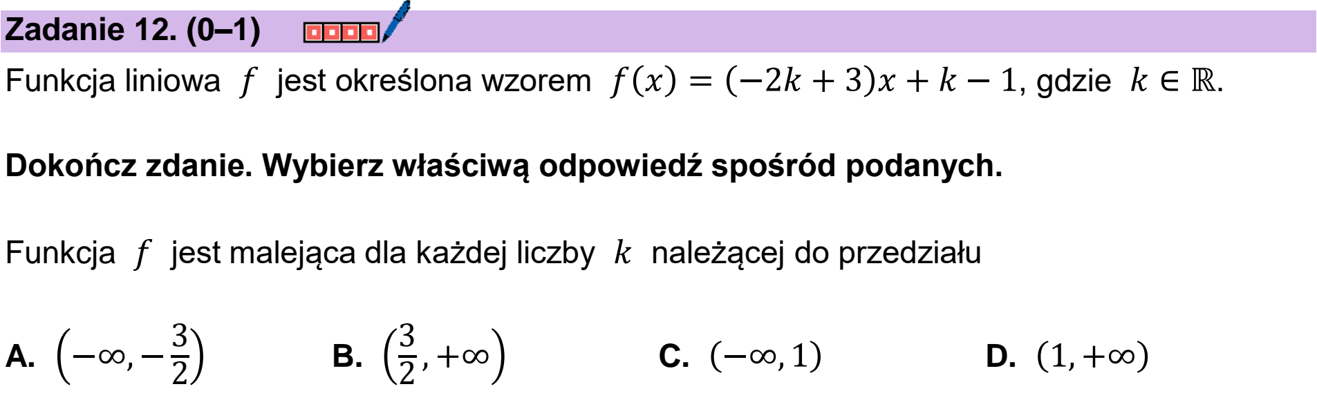 Matura, maj 2024, podgląd zadania 12