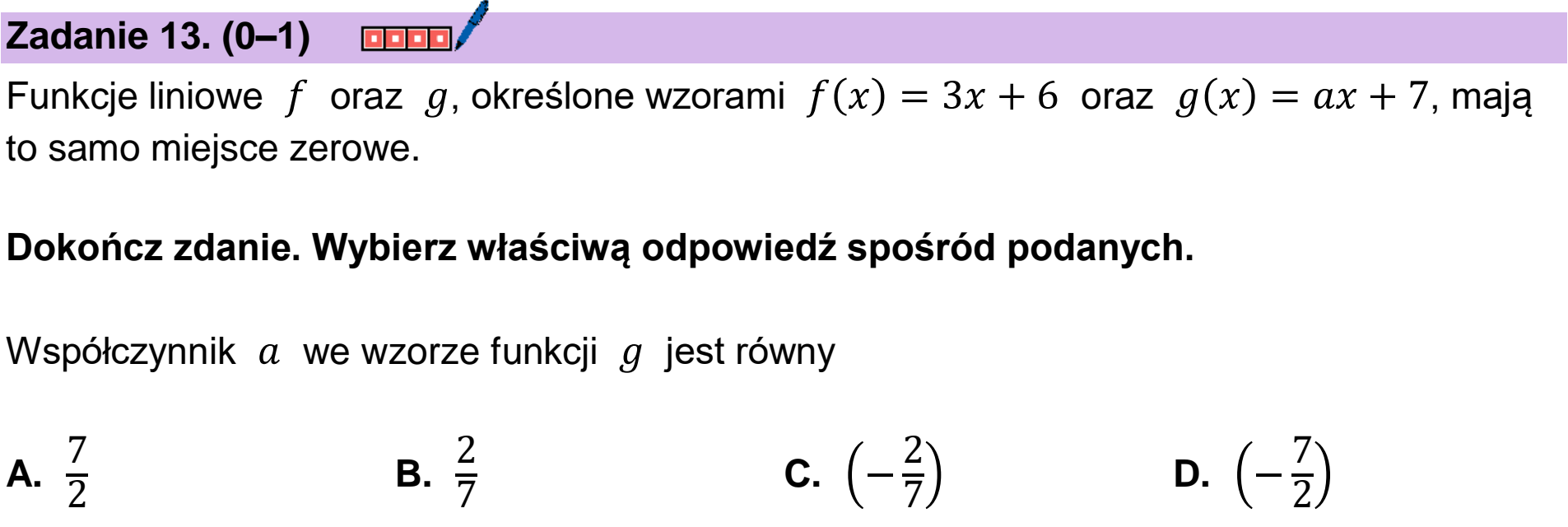 Matura, maj 2024, podgląd zadania 13