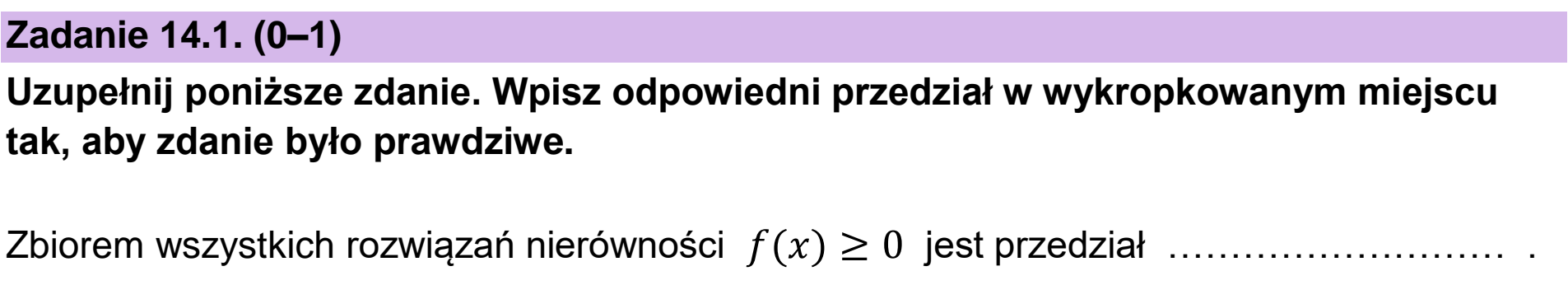 Matura, maj 2024, zadanie 14.1