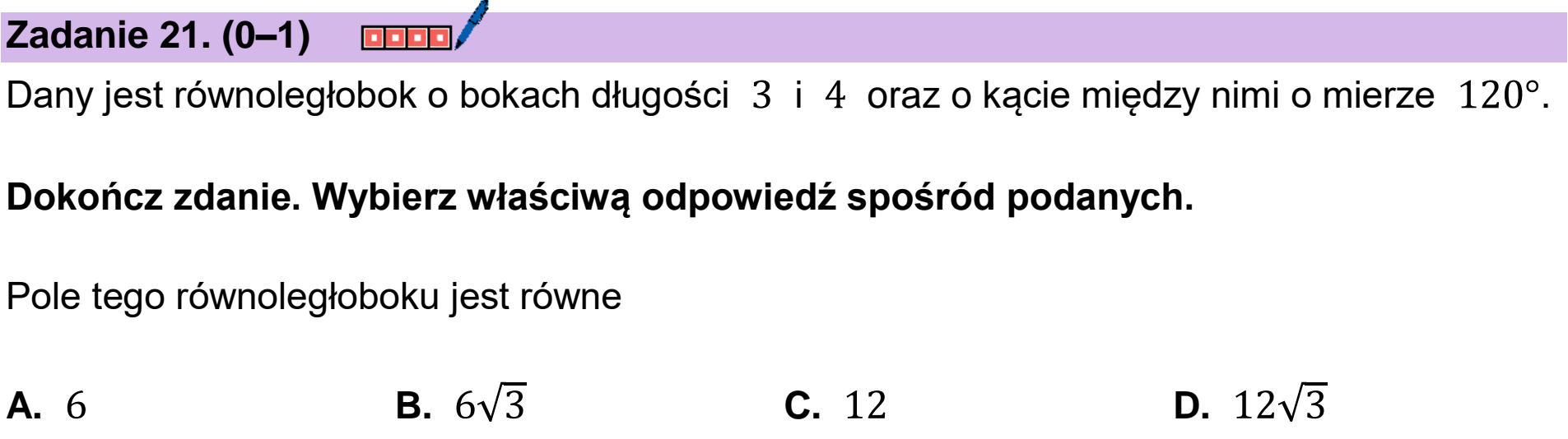 Matura, maj 2024, podgląd zadania 21