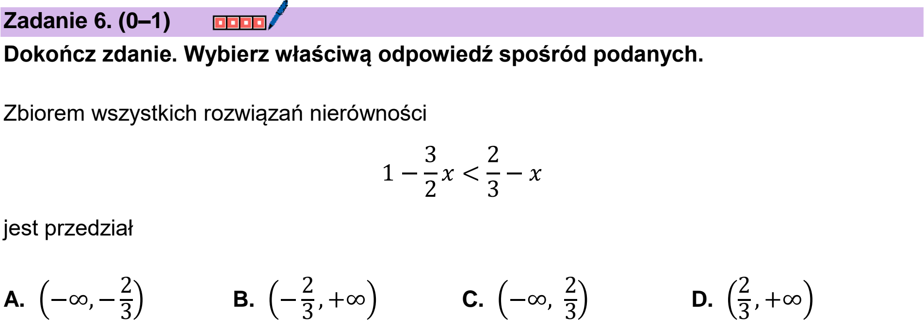 Matura, maj 2024, podgląd zadania 6