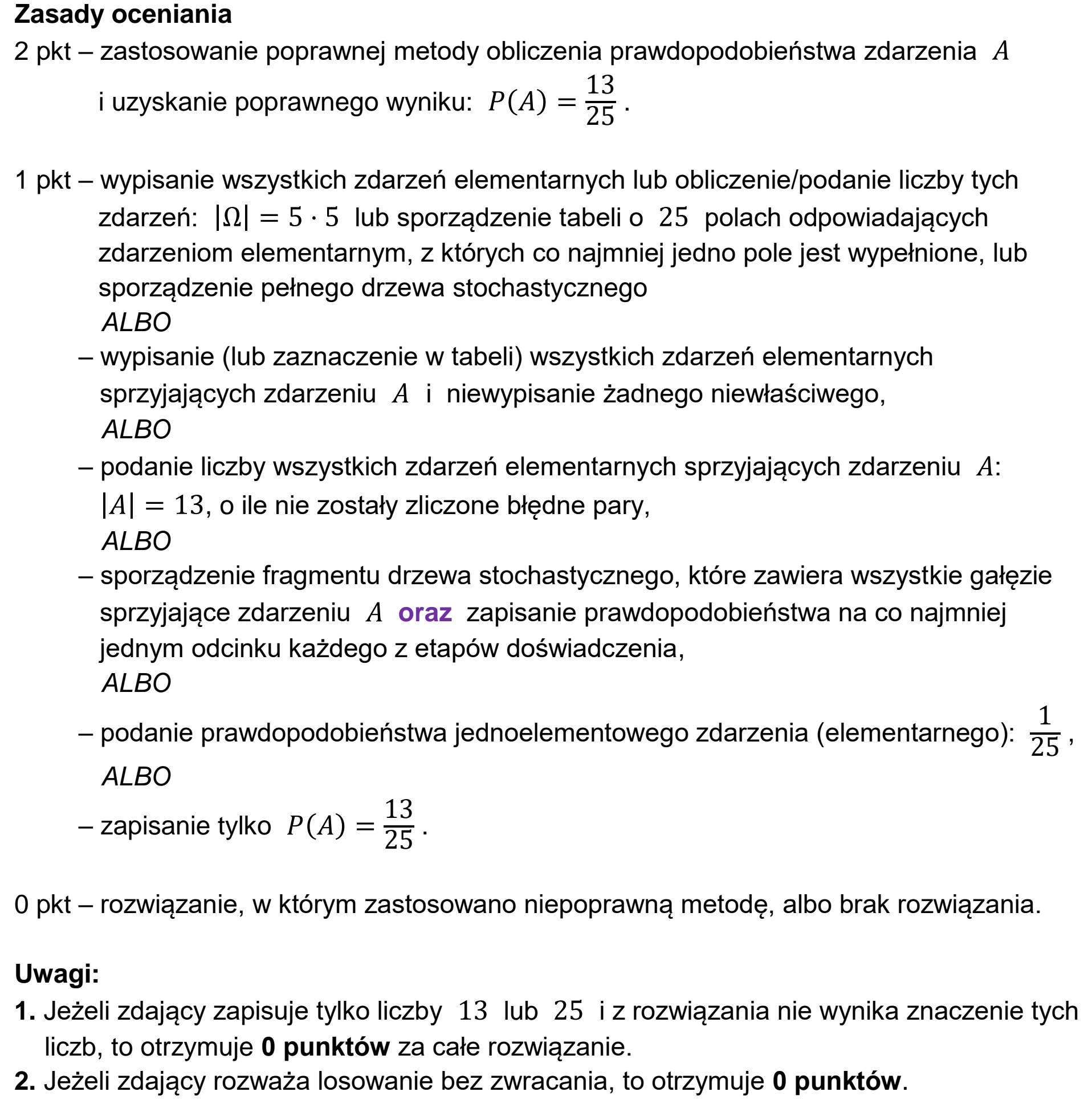 Matura, maj 2024, odpowiedź do zadania 30