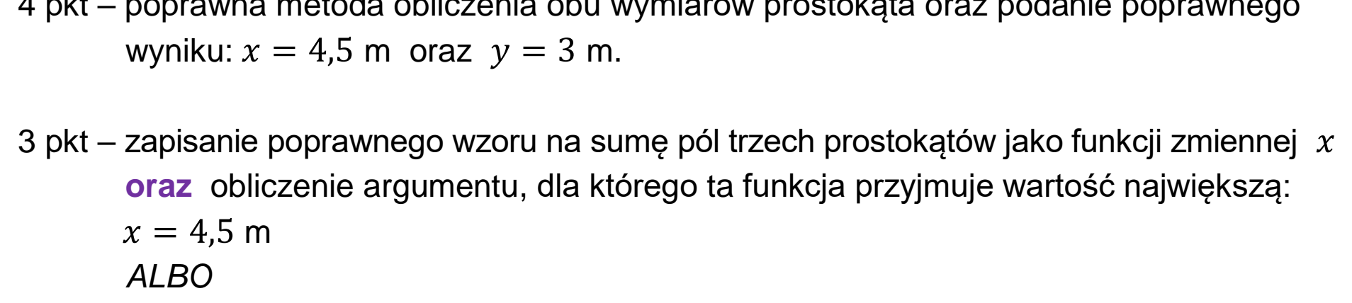 Matura, maj 2024, odpowiedź do zadania 31