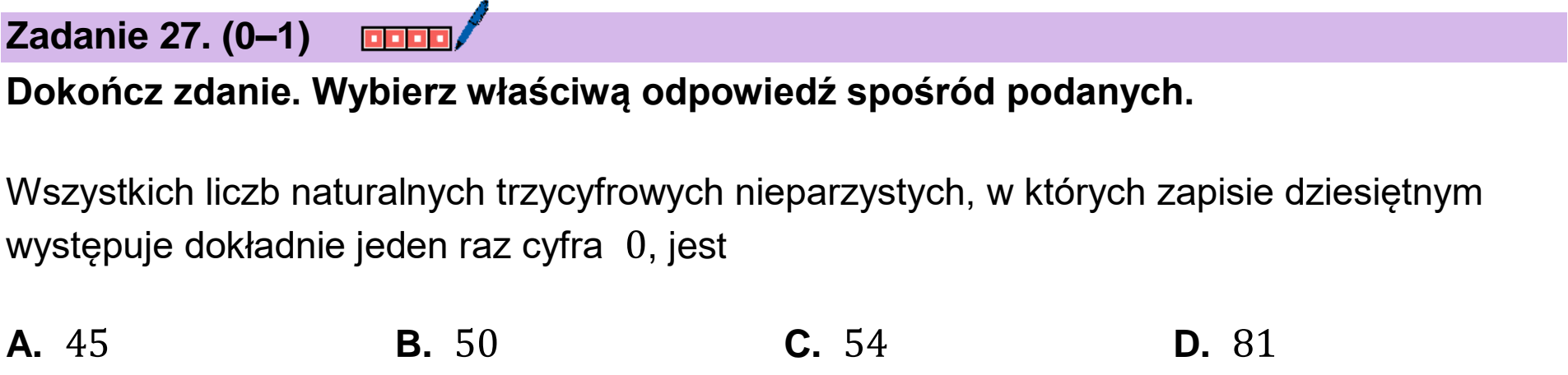 Matura, maj 2025, podgląd zadania 27