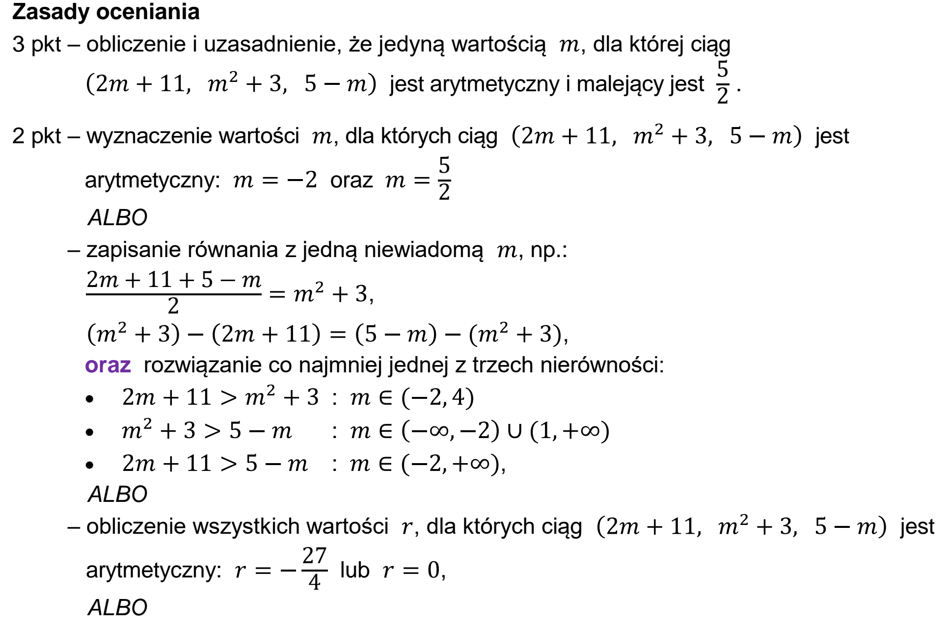 Matura, maj 2025, odpowiedź do zadania 15, fragment 1